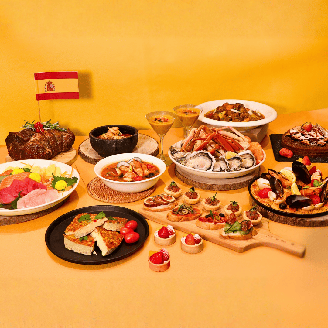 【买1送1 / 高达55折】舌尖味游西班牙自助早午餐 (11月22日 - 12月28日，12月25 - 26日除外)
